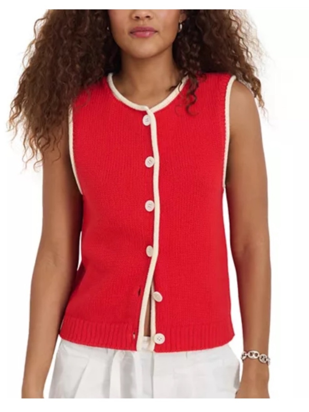Alex Mill Bridget Tipped Sweater Vest